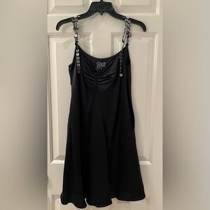 Beautiful NWOT Vintage Cynthia Rowley Silk Dress in Black Size 4
